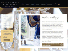 Tablet Screenshot of flemingsrestaurant.ie